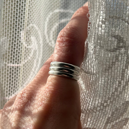 Three Silver Stackers