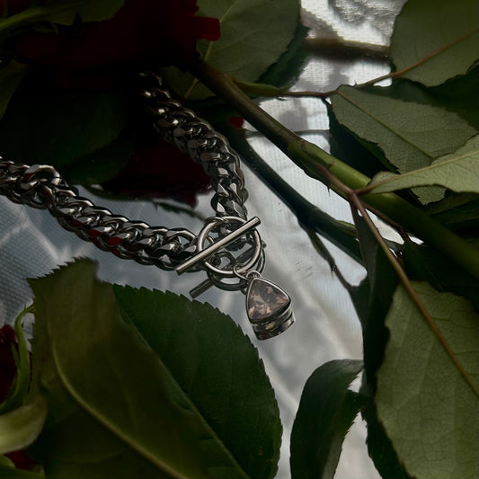 Pink Roses Choker