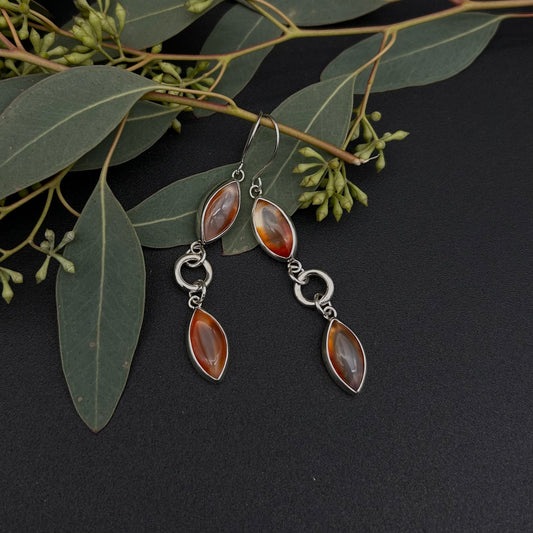 Carnelian Marquise Earring