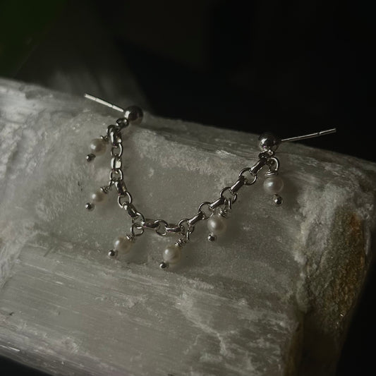 Pearl Trim Dangle