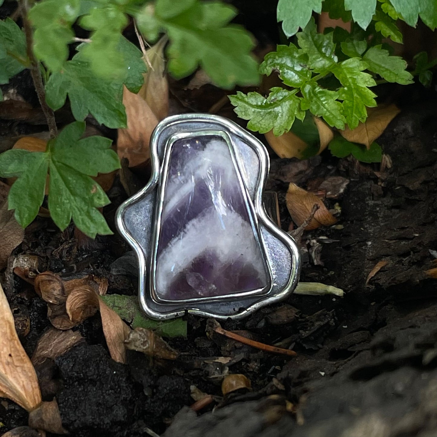 Abstract Amethyst Satement